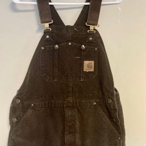 Carhartt insulated overalls. Brown size 34x28.